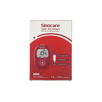 20 Sampai 600mg / DL Home Glucose Monitors Auto Code 5s Pemantauan Glukosa Darah