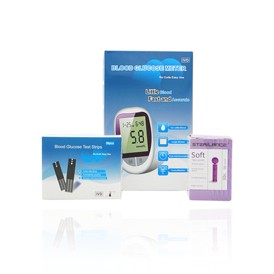 0.6μL Diabetic Painless Home Glucose Monitors Disposable Lancets Dengan Jarum 28G