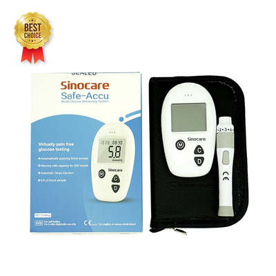 Cek Harian Home Hospital LCD Digital Display Blood Glucose Meter Dengan Pengujian Cepat 8 Detik