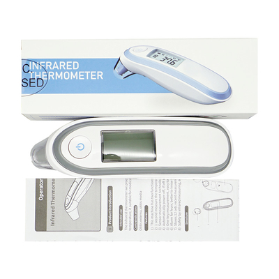 Putih Kepala Telinga Bayi Baru Lahir Termometer Inframerah LCD Resolusi 0.1C