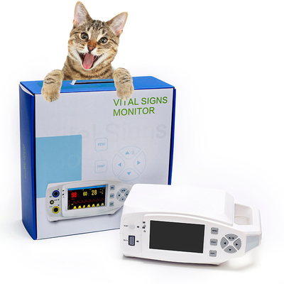 Digital Veterinary Vital Signs Monitor Layar TFT Warna Nyata 4,3 Inch