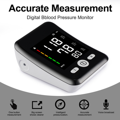 Home Medical Sphygmomanometer Dengan Tampilan Cerdas Deteksi Denyut Jantung Secara Simultan