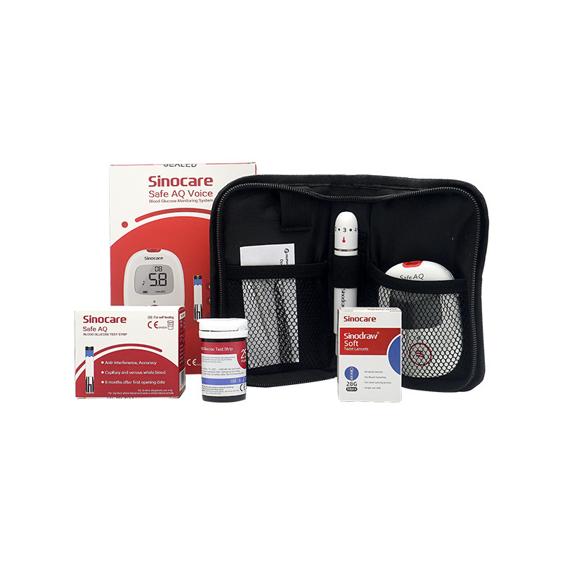 0.6μL Autocode Kit Tes Gula Darah Portabel Listrik Dengan Pelaporan Suara