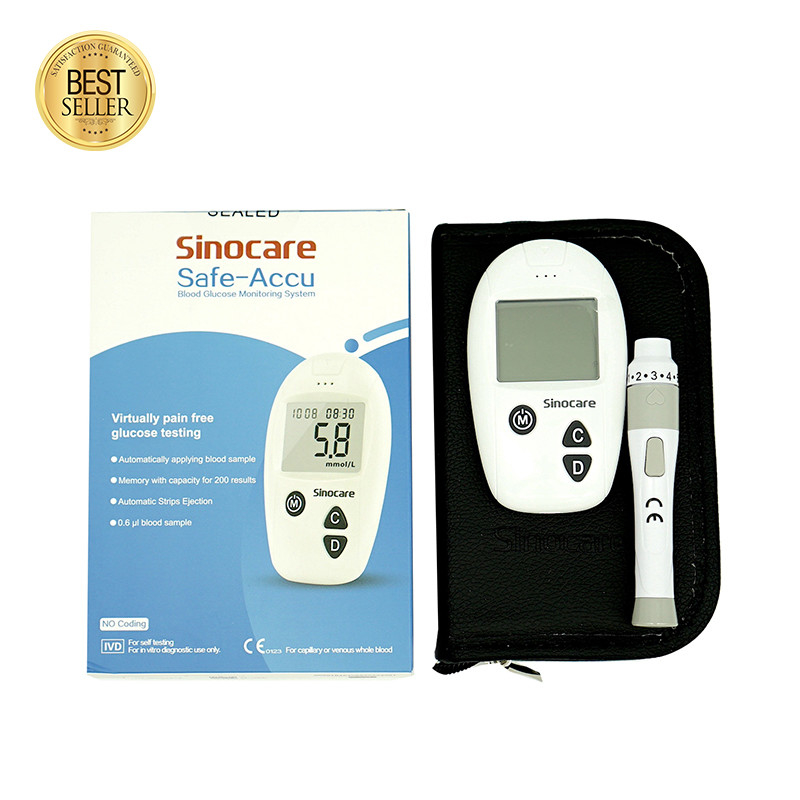Vena Whole Blood Home Hospital LCD Digital Display Blood Glucose Meter Dengan Pengujian 8s