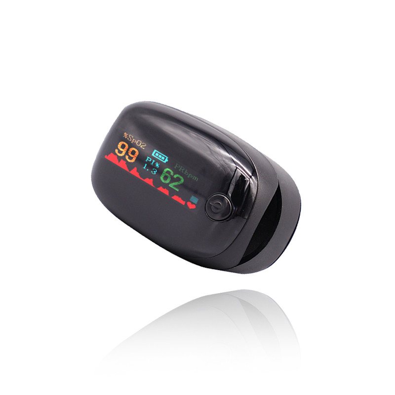 ISO Finger Blood Oxygen Meter Home Medical Pulse Oximeter Empat Warna OLED 0.96&quot;