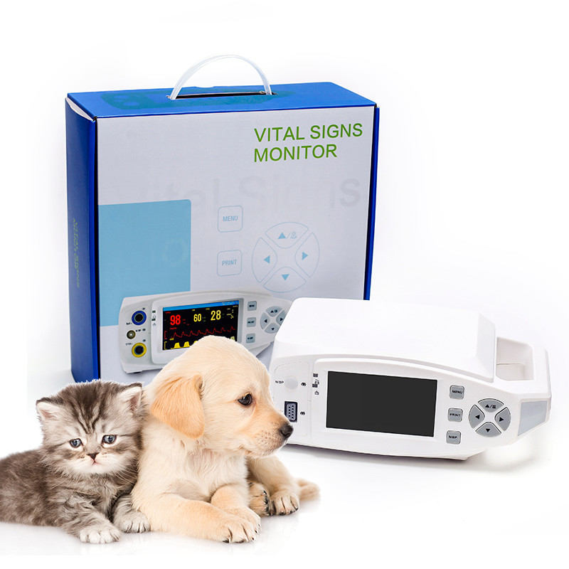 OEM Portable Animal Veterinary Vital Signs Monitor Monitor Tekanan Darah NIBP