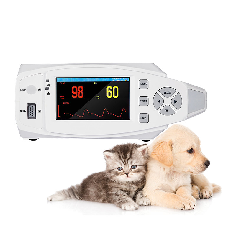Klinik Elektronik NIBP Veterinary Vital Signs Monitor Baterai Li Portabel GB / T18830